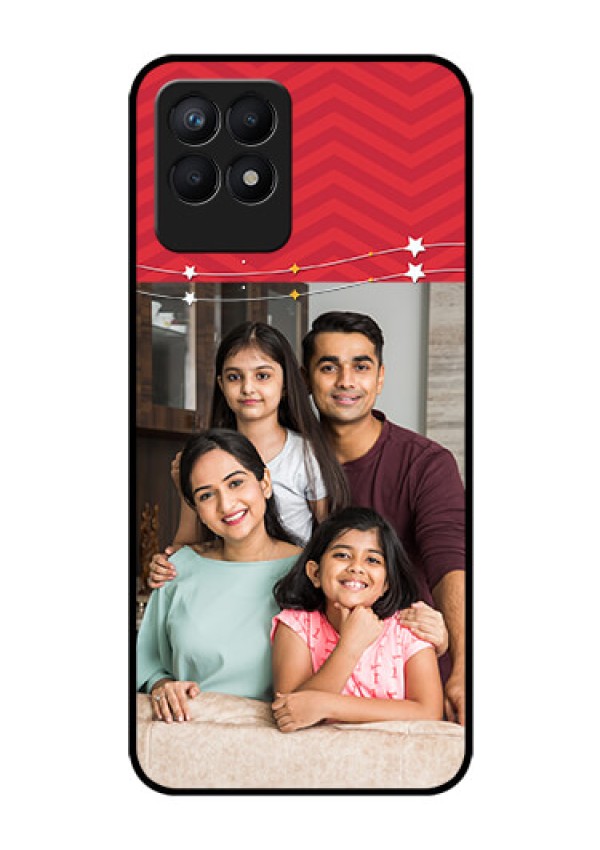 Realme Narzo 50 Personalized Glass Phone Case - Happy Family Design
