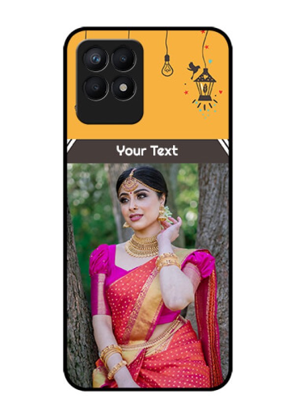 Realme Narzo 50 Custom Glass Mobile Case - with Family Picture and Icons