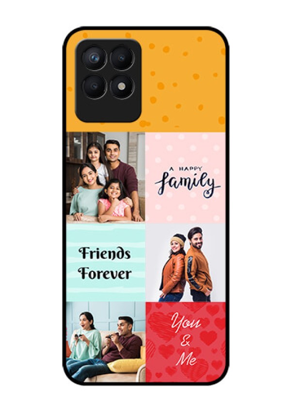 Realme Narzo 50 Personalized Glass Phone Case - Images with Quotes Design
