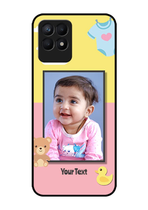 Realme Narzo 50 Photo Printing on Glass Case - Kids 2 Color Design