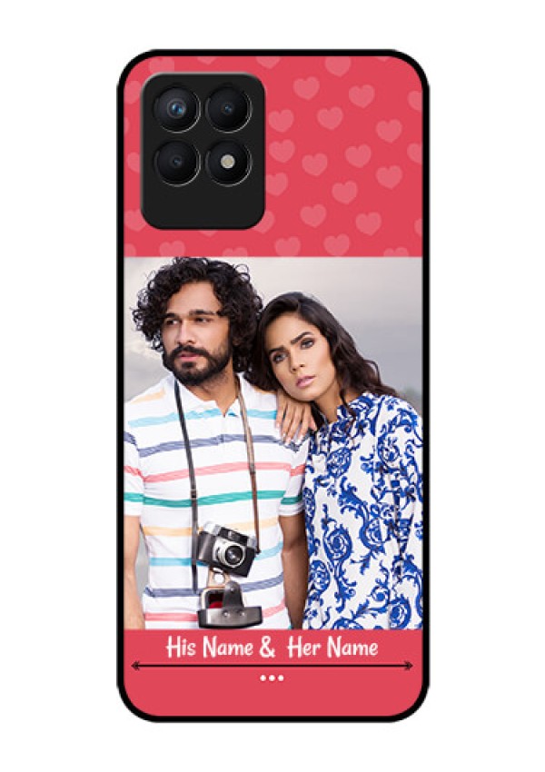 Realme Narzo 50 Photo Printing on Glass Case - Simple Love Design