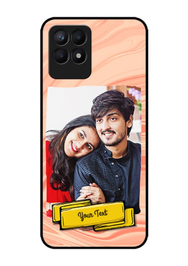 Realme Narzo 50 Personalized Glass Phone Case - Marble Texture Design