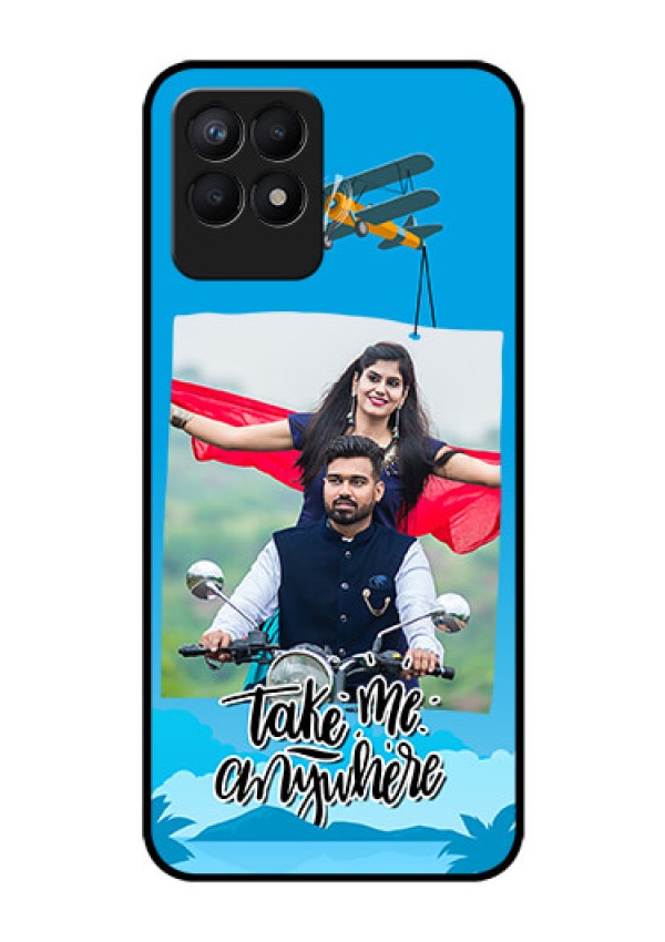 Realme Narzo 50 Custom Glass Mobile Case - Traveller Design