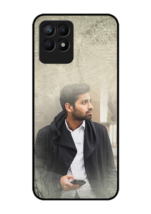 Realme Narzo 50 Custom Glass Phone Case - with vintage design