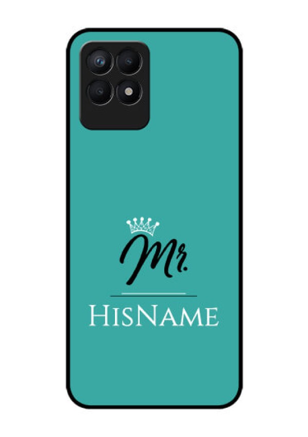 Realme Narzo 50 Custom Glass Phone Case Mr with Name