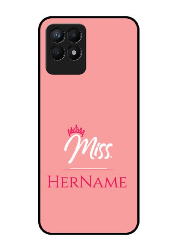 Realme Narzo 50 Custom Glass Phone Case Mrs with Name