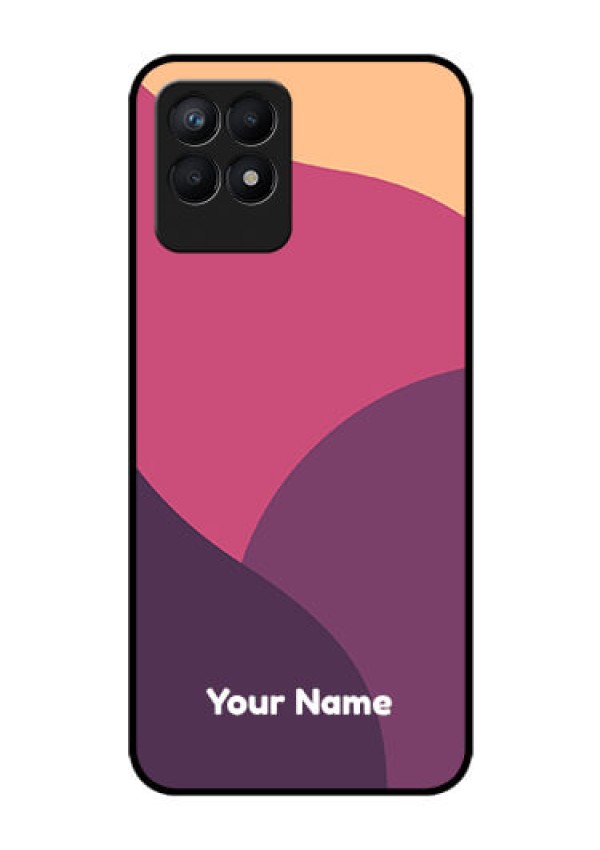 Narzo 50 Custom Glass Phone Case - Mixed Multi-colour abstract art Design