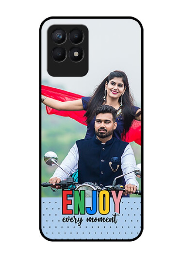 Narzo 50 Photo Printing on Glass Case - Enjoy Every Moment Design