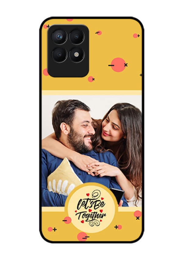 Narzo 50 Photo Printing on Glass Case - Lets be Together Design