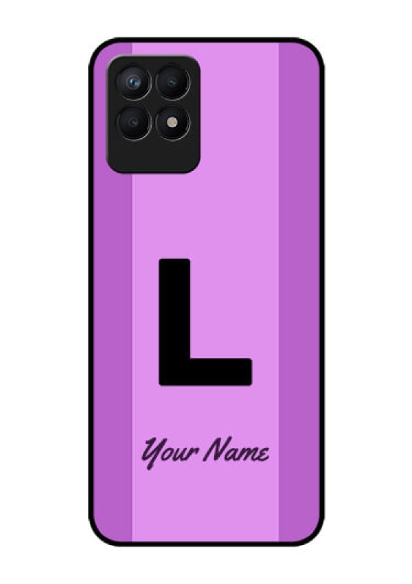 Narzo 50 Custom Glass Phone Case - Tricolor custom text Design