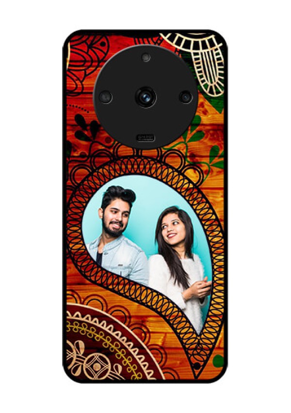 Realme Narzo 60 5G Personalized Glass Phone Case - Abstract Colorful Design