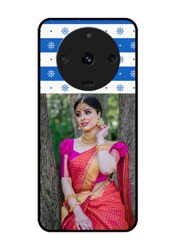 Realme Narzo 60 5G Photo Printing on Glass Case - Snow Pattern Design