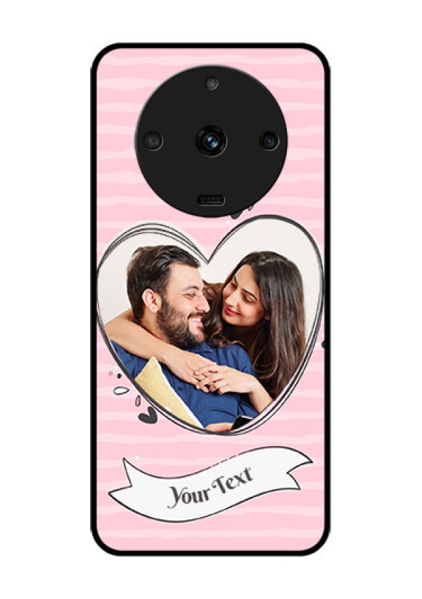 Realme Narzo 60 5G Custom Glass Phone Case - Vintage Heart Design