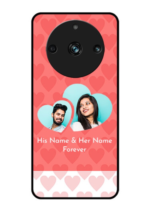 Realme Narzo 60 Pro 5G Personalized Glass Phone Case - Couple Pic Upload Design