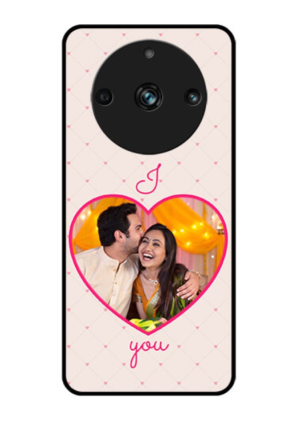 Realme Narzo 60 Pro 5G Custom Glass Mobile Case - Heart Shape Design