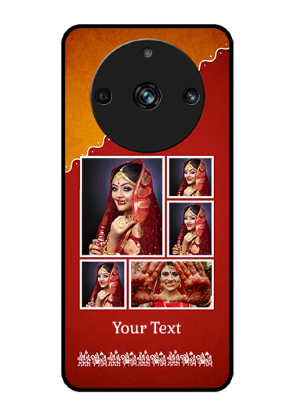Realme Narzo 60 Pro 5G Personalized Glass Phone Case - Wedding Pic Upload Design