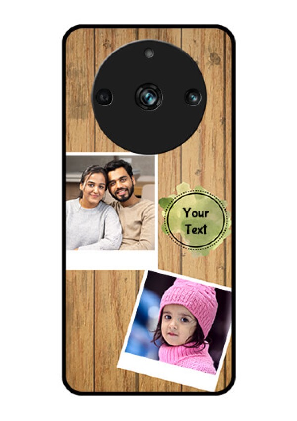 Realme Narzo 60 Pro 5G Custom Glass Phone Case - Wooden Texture Design