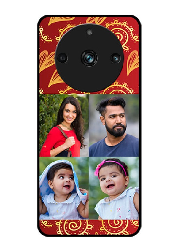 Realme Narzo 60 Pro 5G Photo Printing on Glass Case - 4 Image Traditional Design