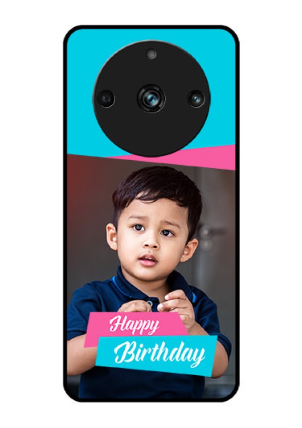Realme Narzo 60 Pro 5G Personalized Glass Phone Case - Image Holder with 2 Color Design