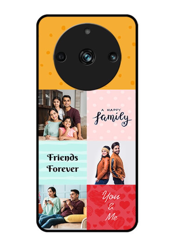 Realme Narzo 60 Pro 5G Personalized Glass Phone Case - Images with Quotes Design