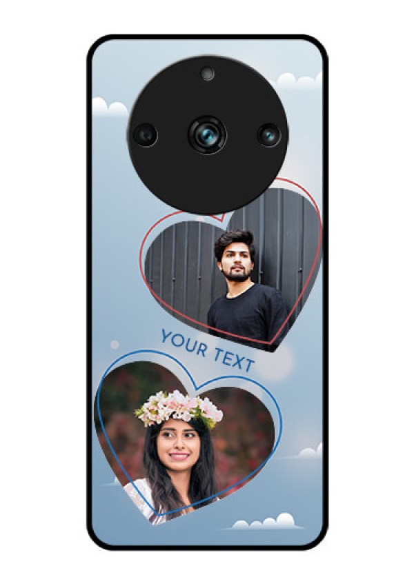 Realme Narzo 60 Pro 5G Custom Glass Mobile Case - Blue Color Couple Design