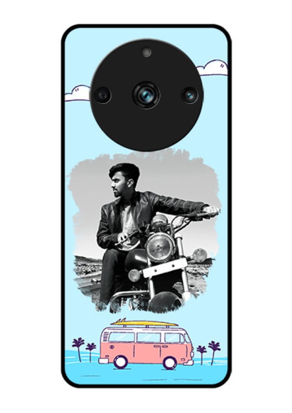 Realme Narzo 60 Pro 5G Photo Printing on Glass Case - Travel & Adventure Design