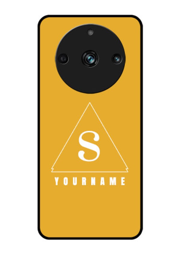 Narzo 60 Pro 5G Personalized Glass Phone Case - simple triangle Design