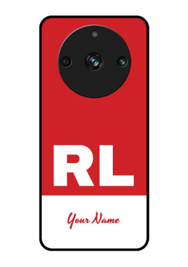 Narzo 60 Pro 5G Personalized Glass Phone Case - dual tone custom text Design