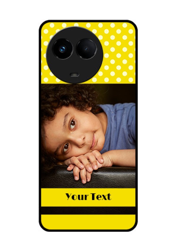 Realme Narzo 60x 5G Custom Glass Phone Case - Bright Yellow Case Design