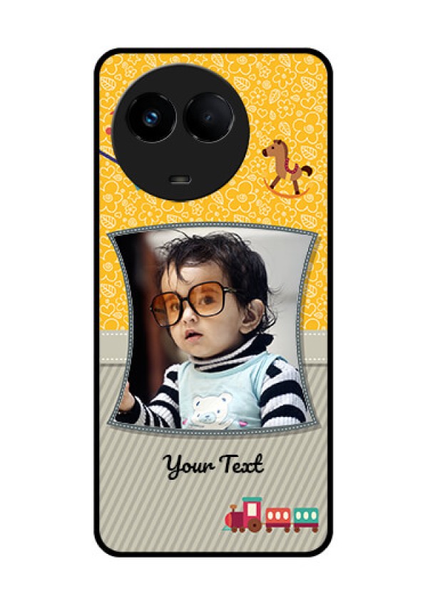 Realme Narzo 60x 5G Personalized Glass Phone Case - Baby Picture Upload Design