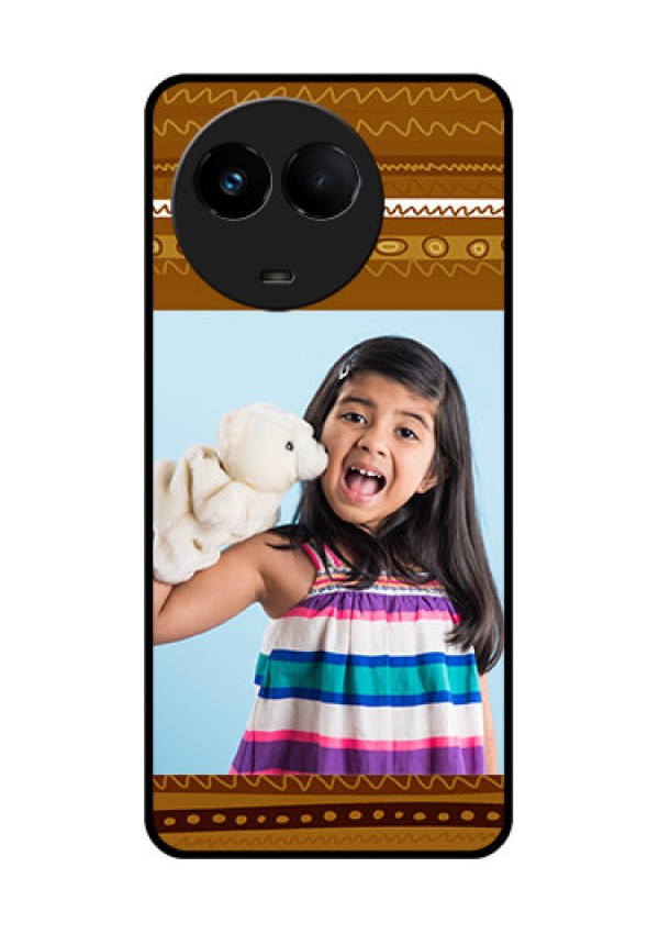 Realme Narzo 60x 5G Custom Glass Phone Case - Friends Picture Upload Design