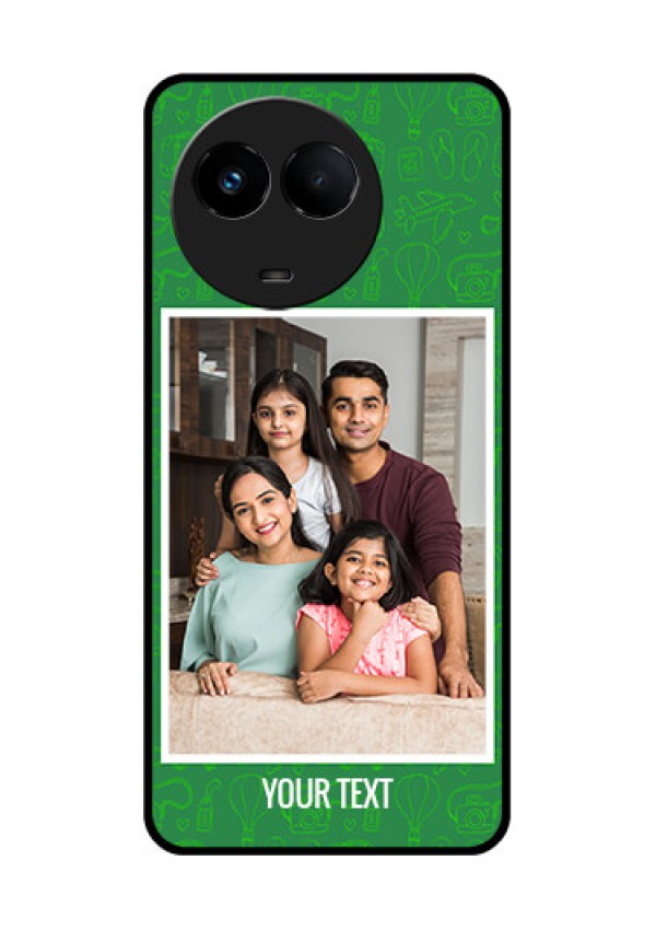 Realme Narzo 60x 5G Personalized Glass Phone Case - Picture Upload Design
