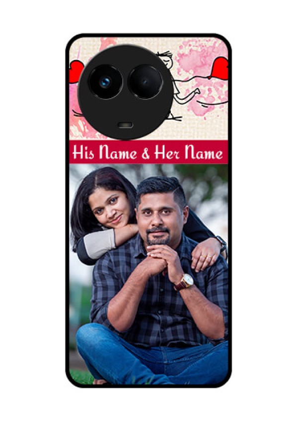 Realme Narzo 60x 5G Photo Printing on Glass Case - You and Me Case Design