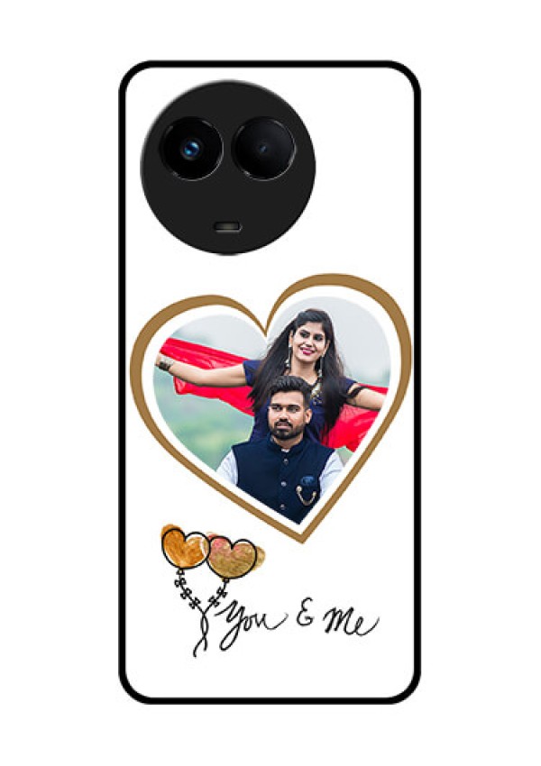 Realme Narzo 60x 5G Custom Glass Mobile Case - You & Me Design