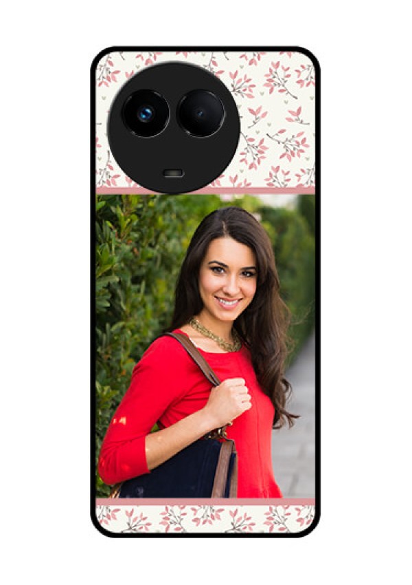 Realme Narzo 60x 5G Custom Glass Phone Case - Premium Floral Design