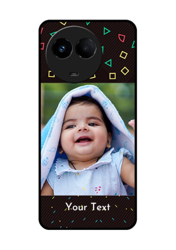 Realme Narzo 60x 5G Custom Glass Phone Case - with confetti birthday design