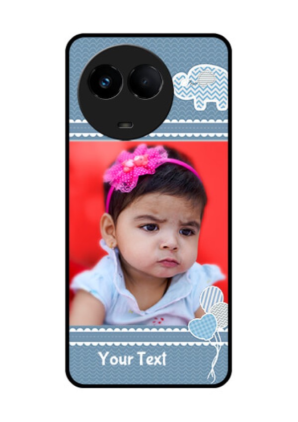 Realme Narzo 60x 5G Photo Printing on Glass Case - with Kids Pattern Design
