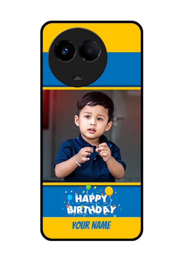 Realme Narzo 60x 5G Custom Glass Mobile Case - Birthday Wishes Design