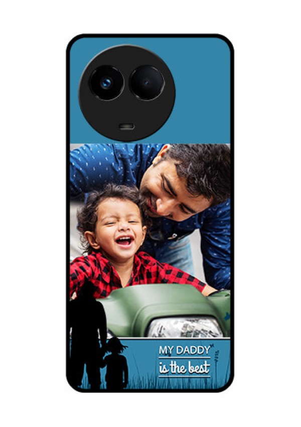 Realme Narzo 60x 5G Custom Glass Mobile Case - Best dad design