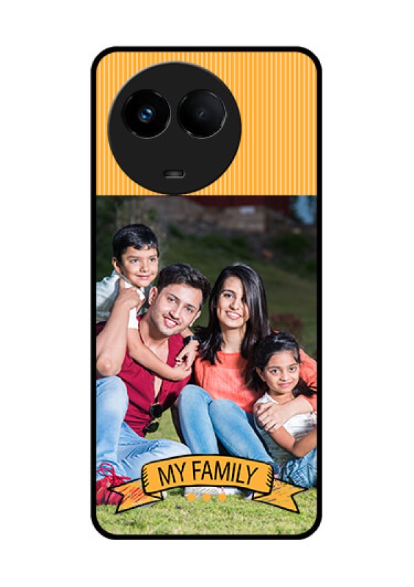 Realme Narzo 60x 5G Custom Glass Phone Case - My Family Design