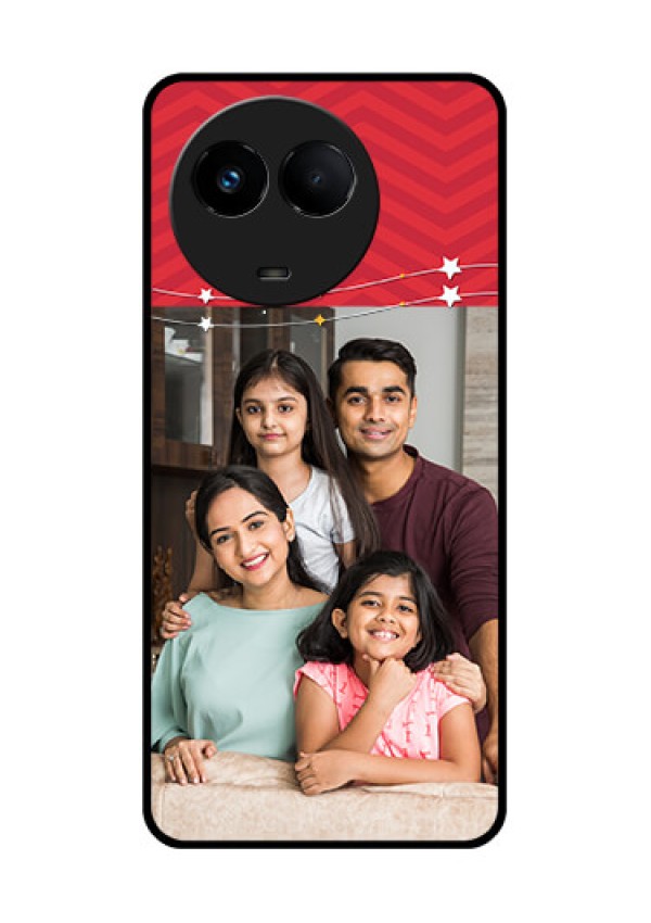 Realme Narzo 60x 5G Personalized Glass Phone Case - Happy Family Design