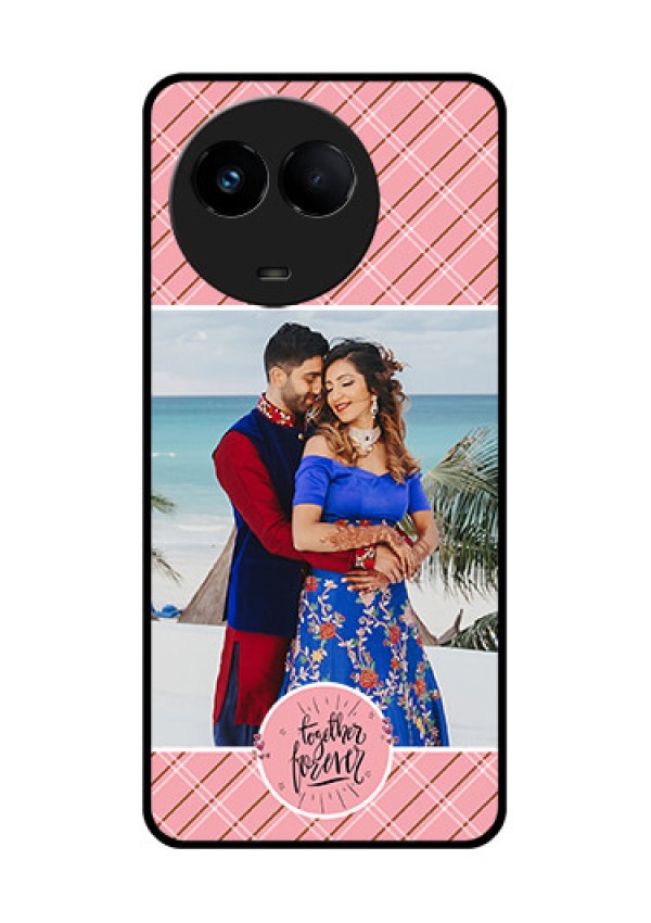 Realme Narzo 60x 5G Personalized Glass Phone Case - Together Forever Design