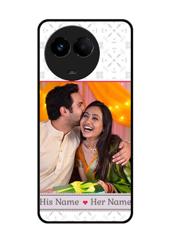 Realme Narzo 60x 5G Custom Glass Mobile Case - with Photo and Ethnic Design