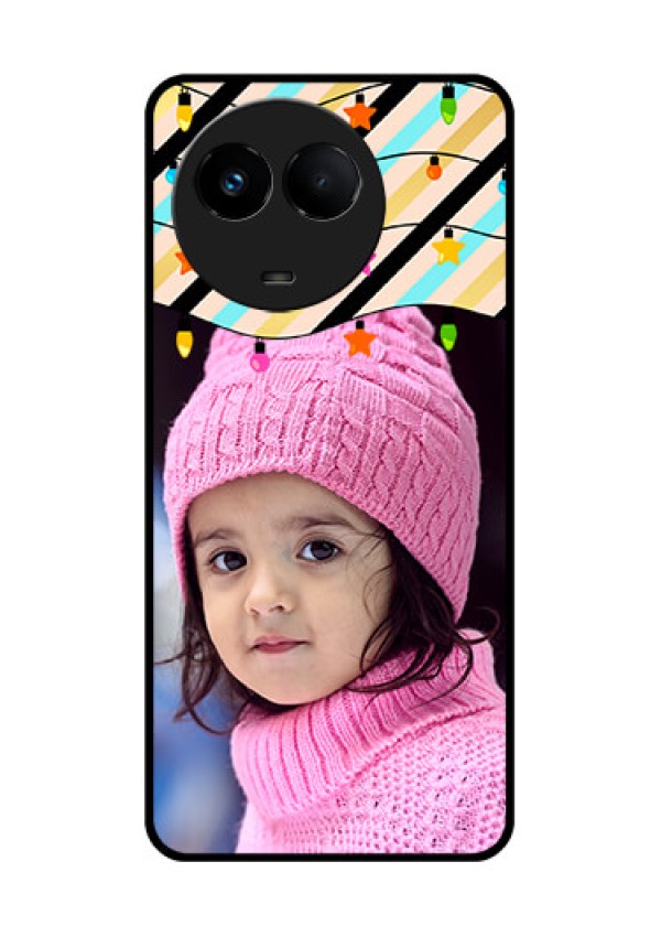 Realme Narzo 60x 5G Custom Glass Mobile Case - Lights Hanging Design