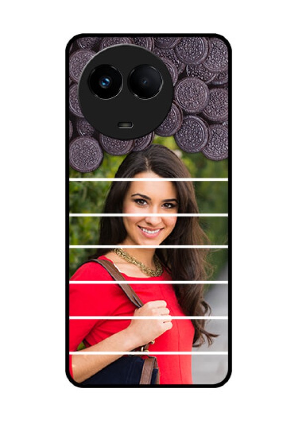 Realme Narzo 60x 5G Custom Glass Phone Case - with Oreo Biscuit Design