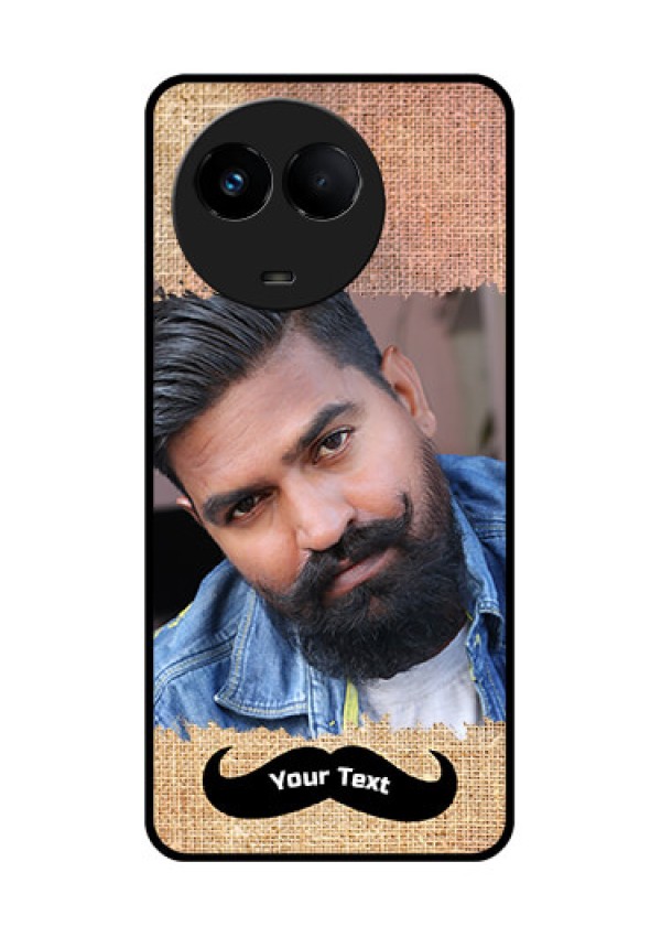 Realme Narzo 60x 5G Personalized Glass Phone Case - with Texture Design
