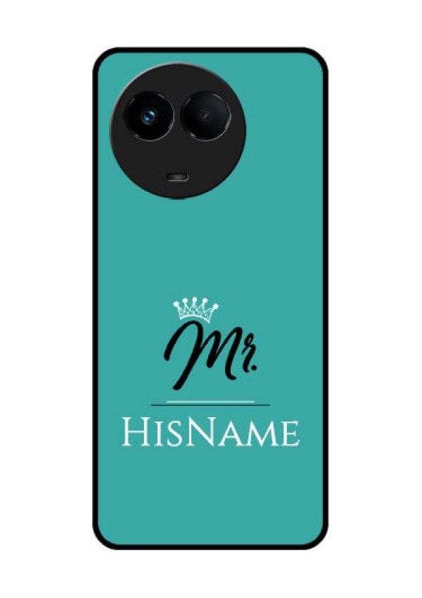 Realme Narzo 60x 5G Custom Glass Phone Case Mr with Name