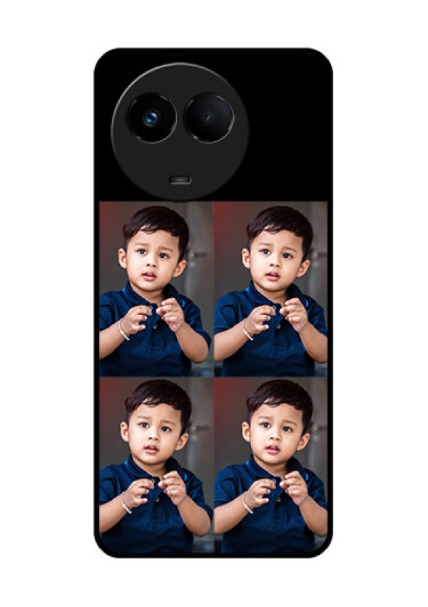 Realme Narzo 60x 5G 4 Image Holder on Glass Mobile Cover