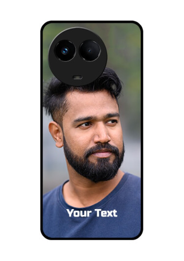 Realme Narzo 60x 5G Glass Mobile Cover: Photo with Text