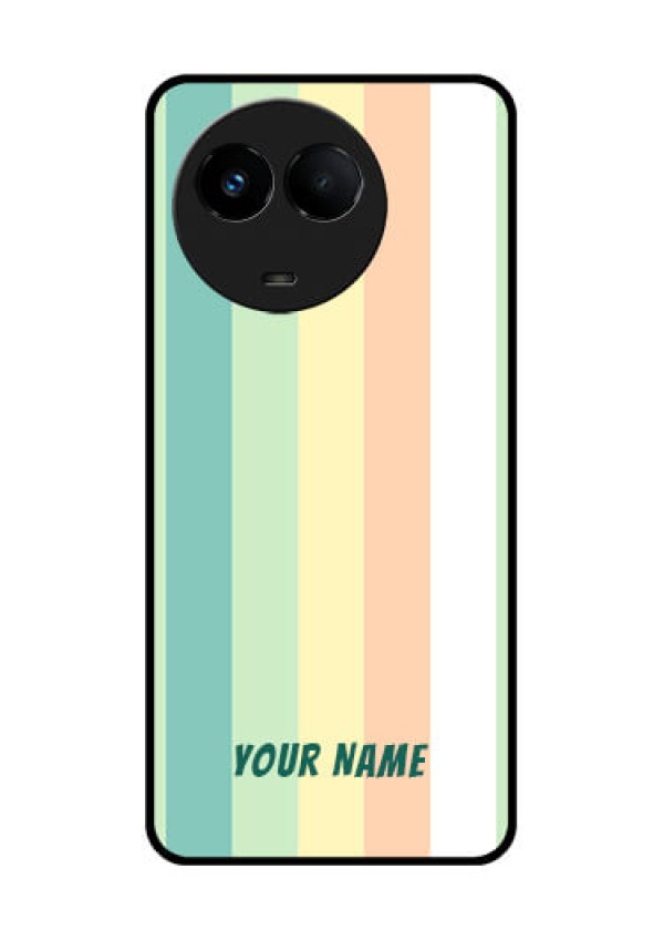 Realme Narzo 60x 5G Photo Printing on Glass Case - Multi-colour Stripes Design